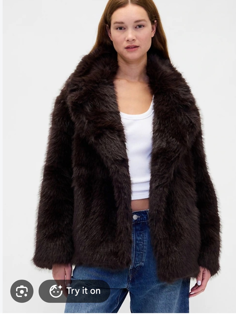 Gap Faux Fur Coat